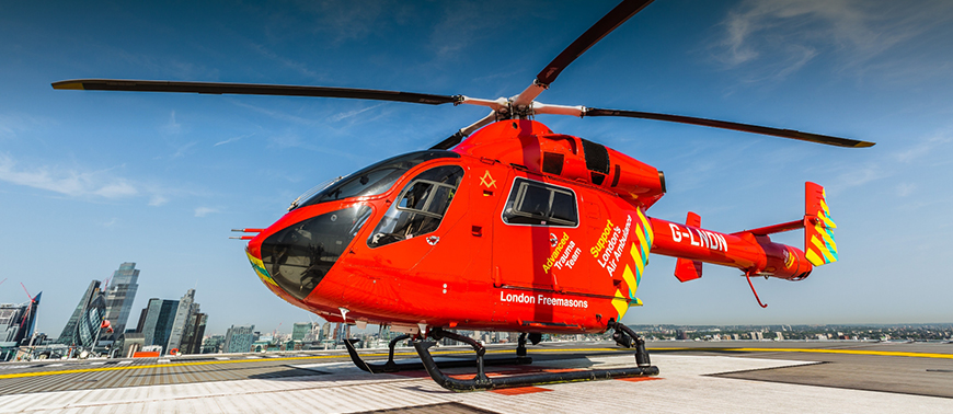 Air Ambulance Chiswick Car Accident Cyclist Bicycle Emergency Concussion